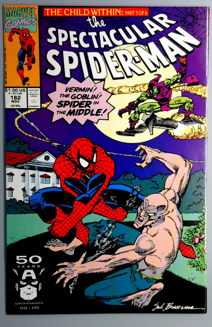 Spectacular Spider-Man #182 NM- Marvel 1991