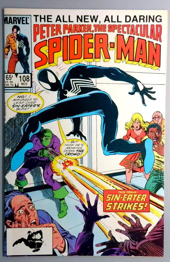 Spectacular Spider-Man #108 NM Sin Eater Marvel 1985