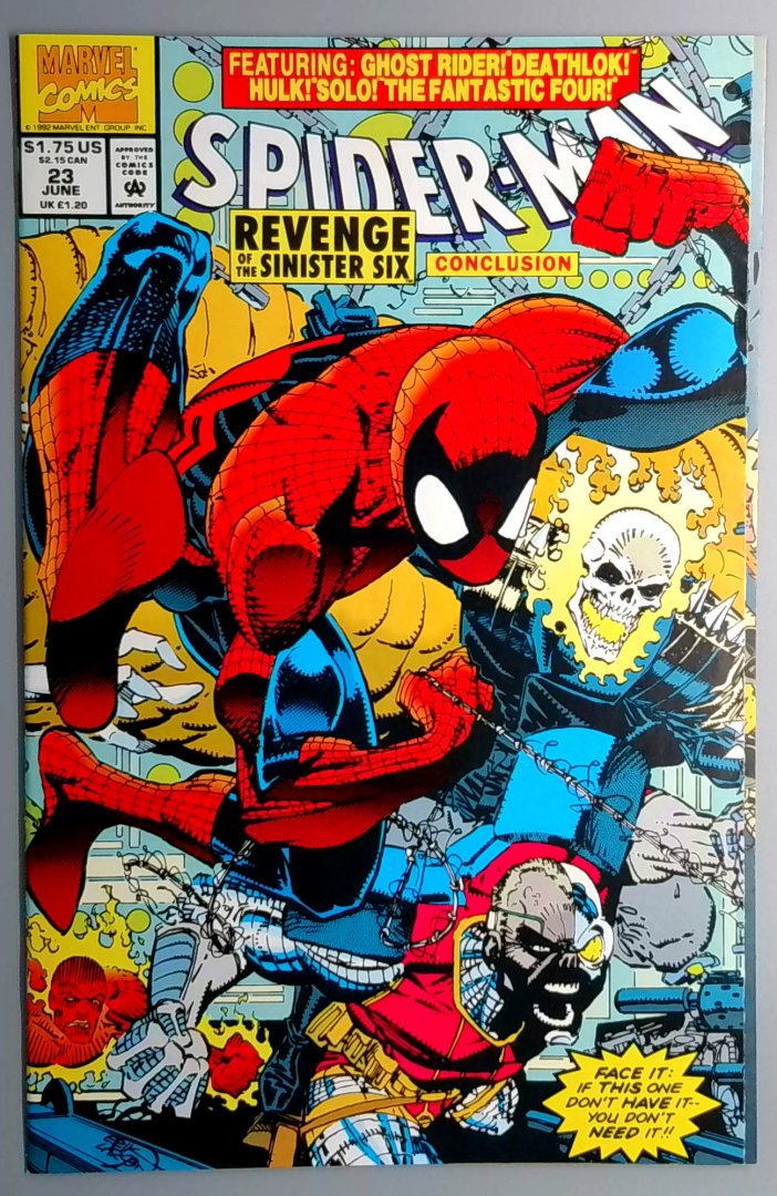 Spider-Man #23 NM 2nd Appearance of Doppelganger Spider-Man Marvel 1992