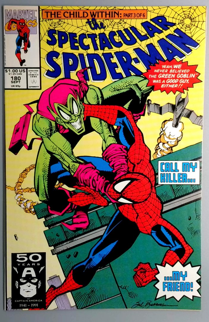 Spectacular Spider-Man #180 NM- Marvel 1991