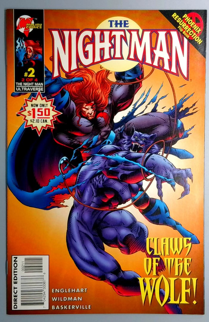Nightman #2 NM Malibu 1995