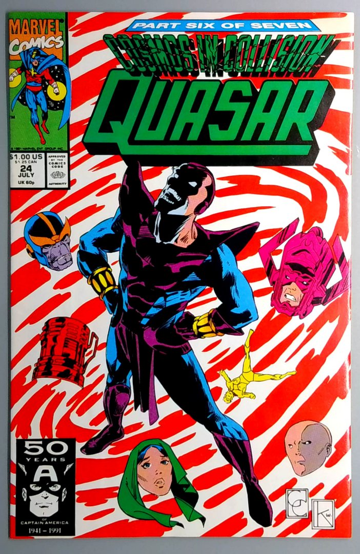 Quasar #24 1st Appearance of Infinity Marvel 1991