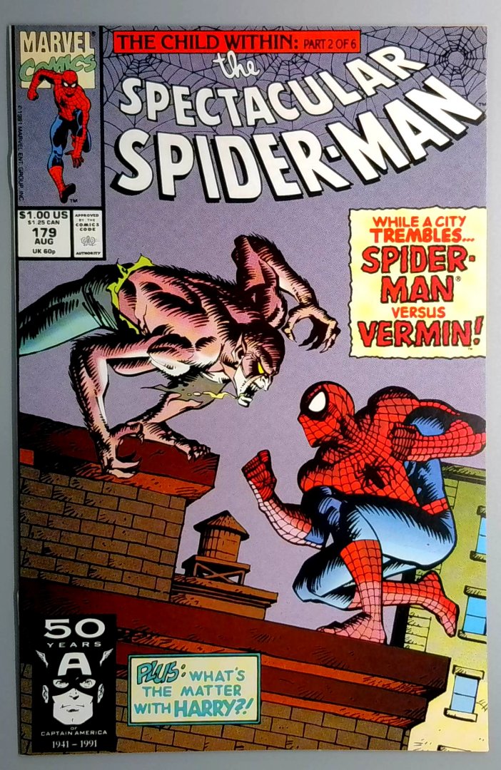 Spectacular Spider-Man #179 NM Marvel 1991