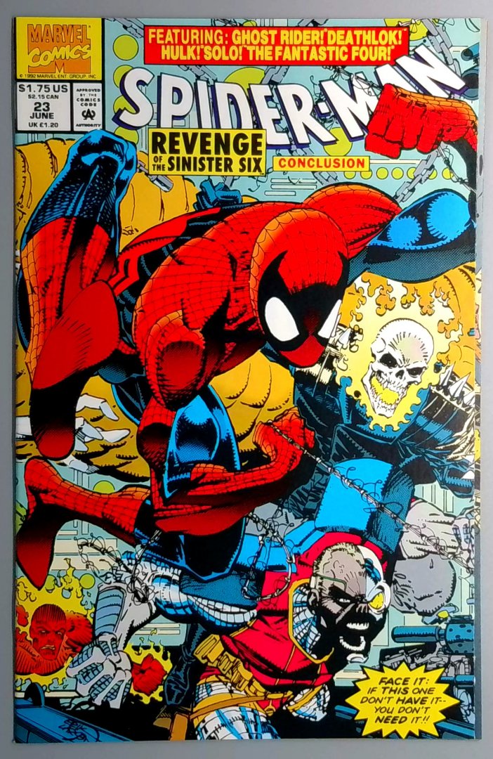Spider-Man #23 NM 2nd Appearance of Doppelganger Spider-Man Marvel 1992
