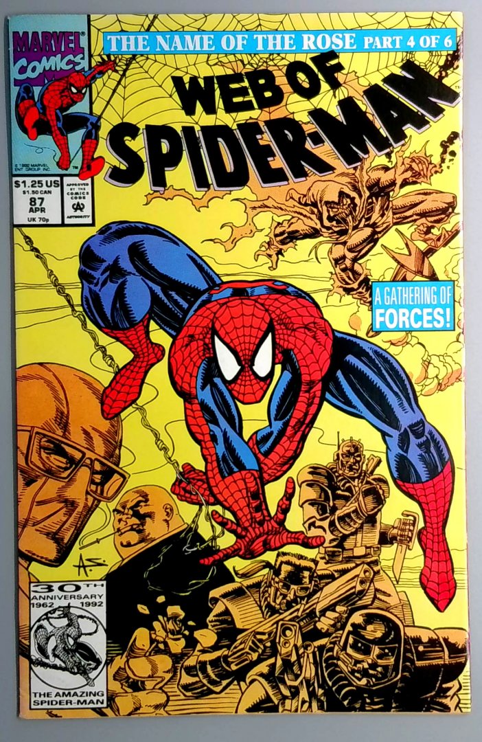 Web of Spider-Man #87 Direct Edition Marvel 1992