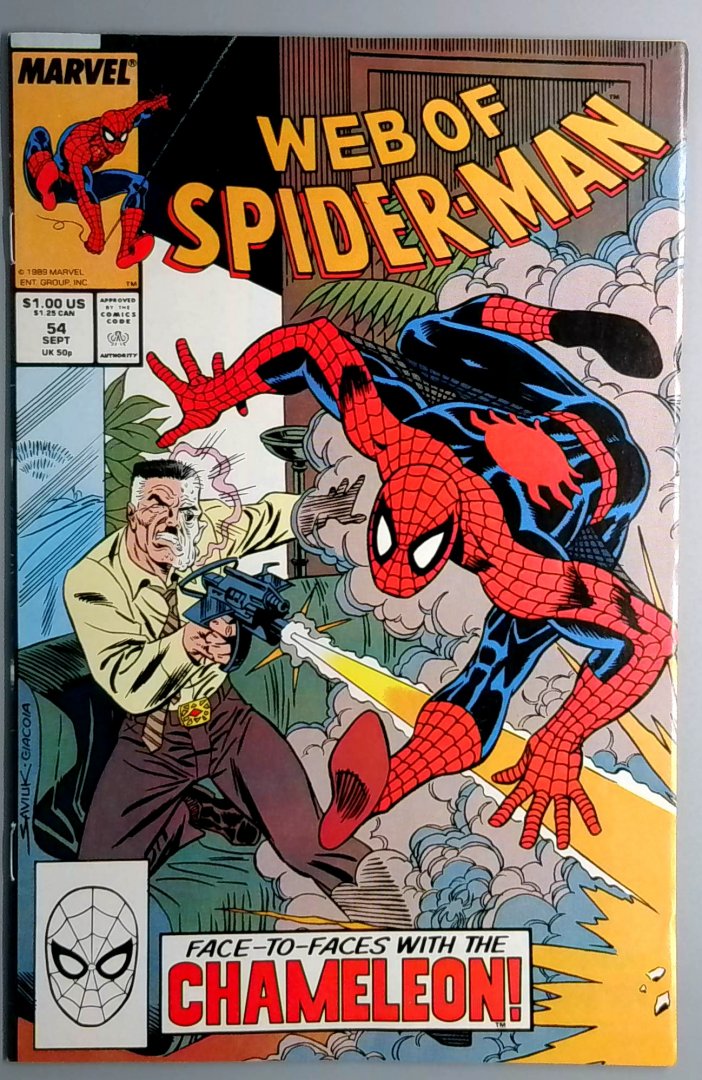 Web of Spider-Man #54 VF- Marvel 1989