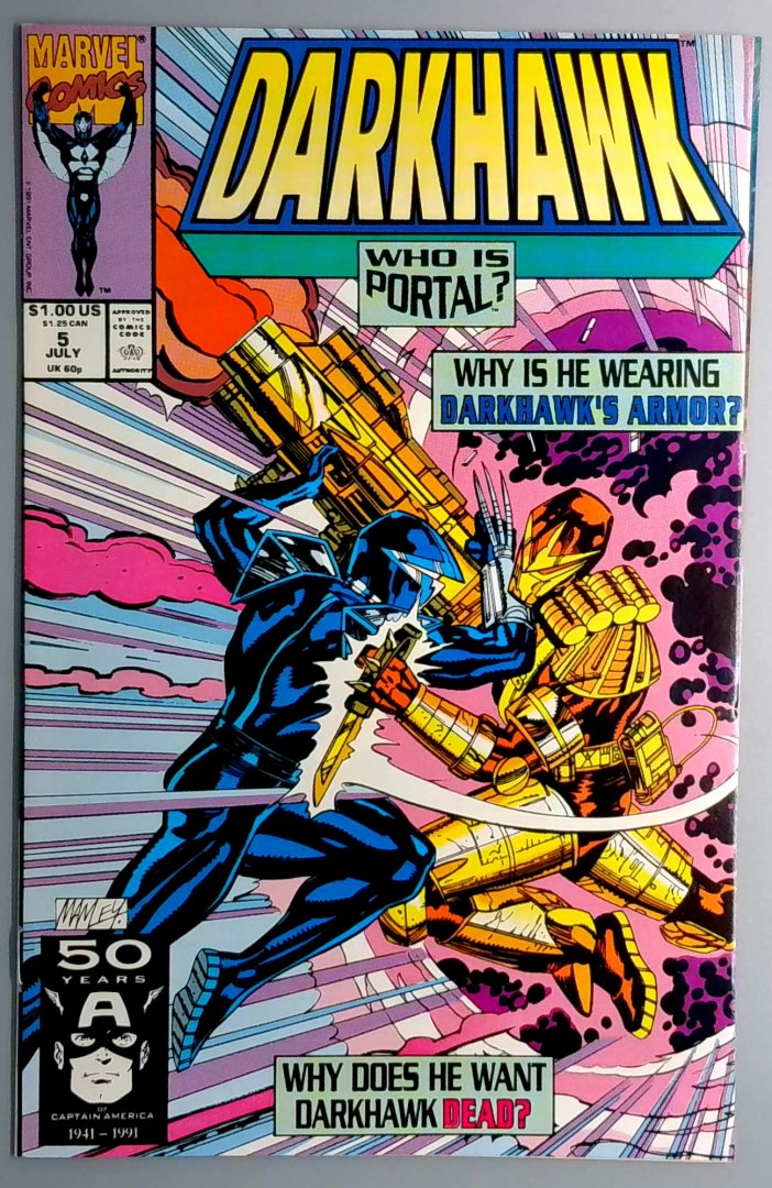 Darkhawk #5 VF+ Marvel 1991