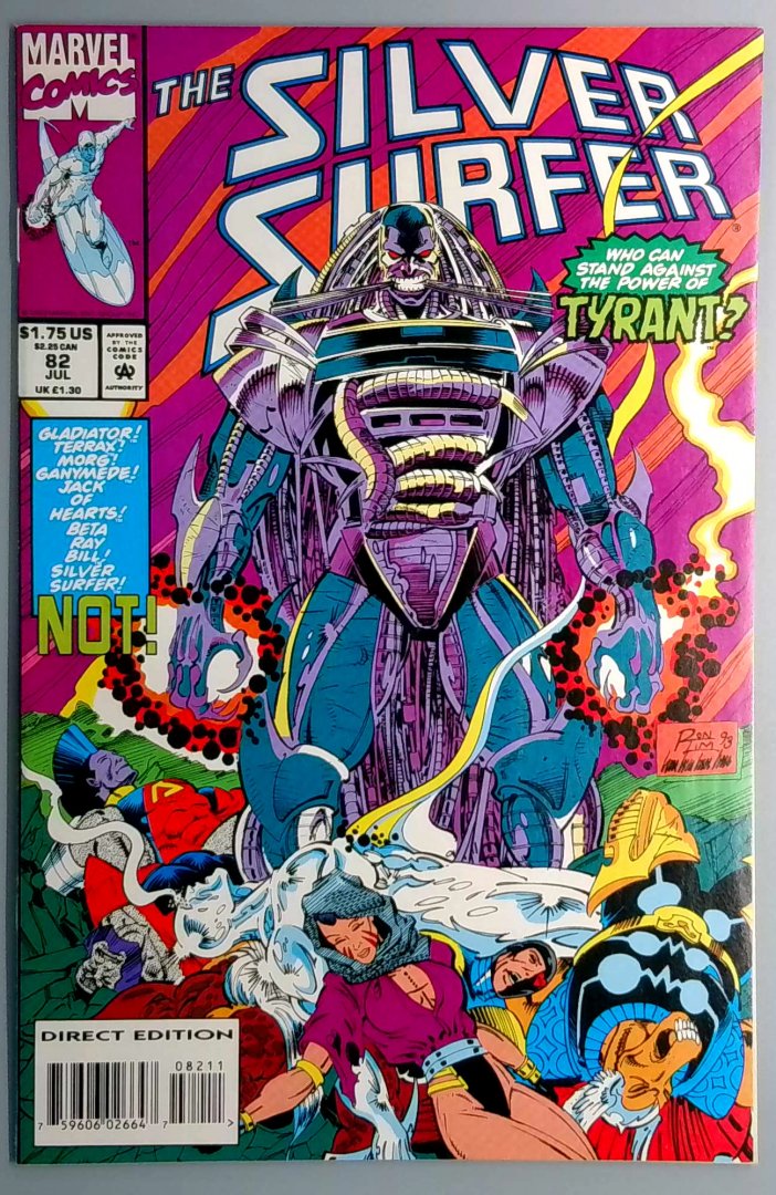 Silver Surfer #82 NM 1st Full Appearance of Tyrant Marvel 1993
