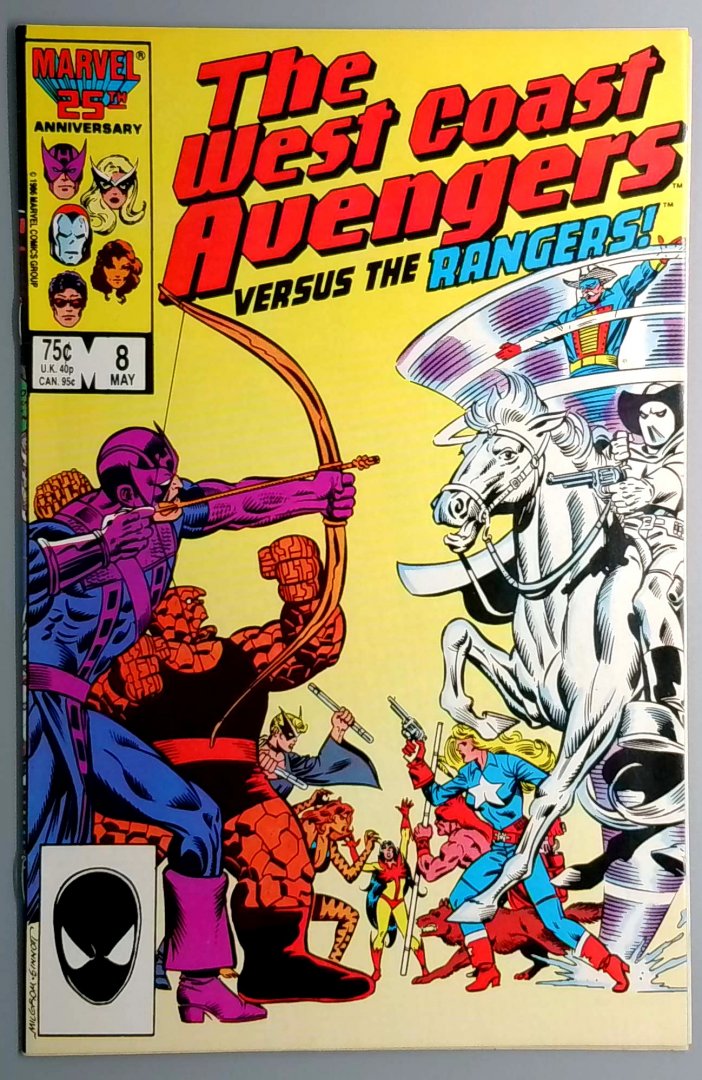 West Coast Avengers #8 VF- 1st Appearance of Riglevio  Marvel 1986