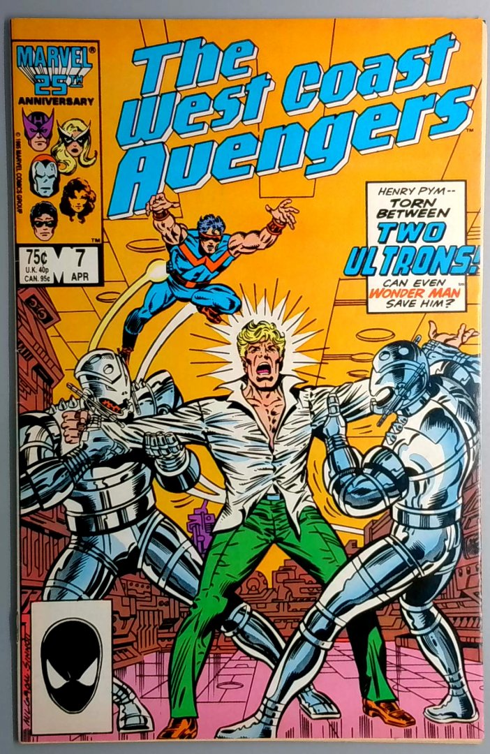 West Coast Avengers #7 Ultron-11 & Ultron-12 MARVEL 1986
