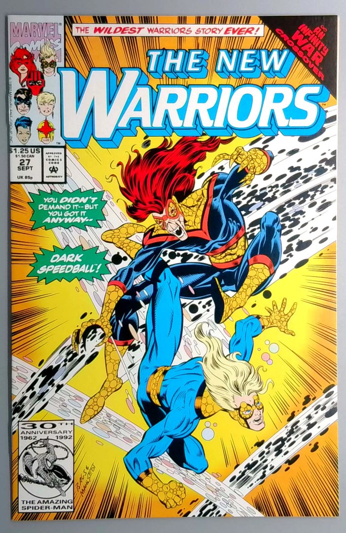 New Warriors #27 NM Unofficial Appearance of the Simpsons MARVEL 1992