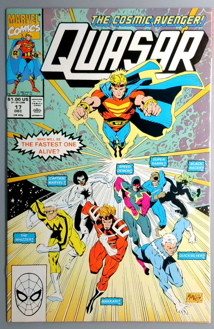 Quasar #17 VF- MARVEL 1990