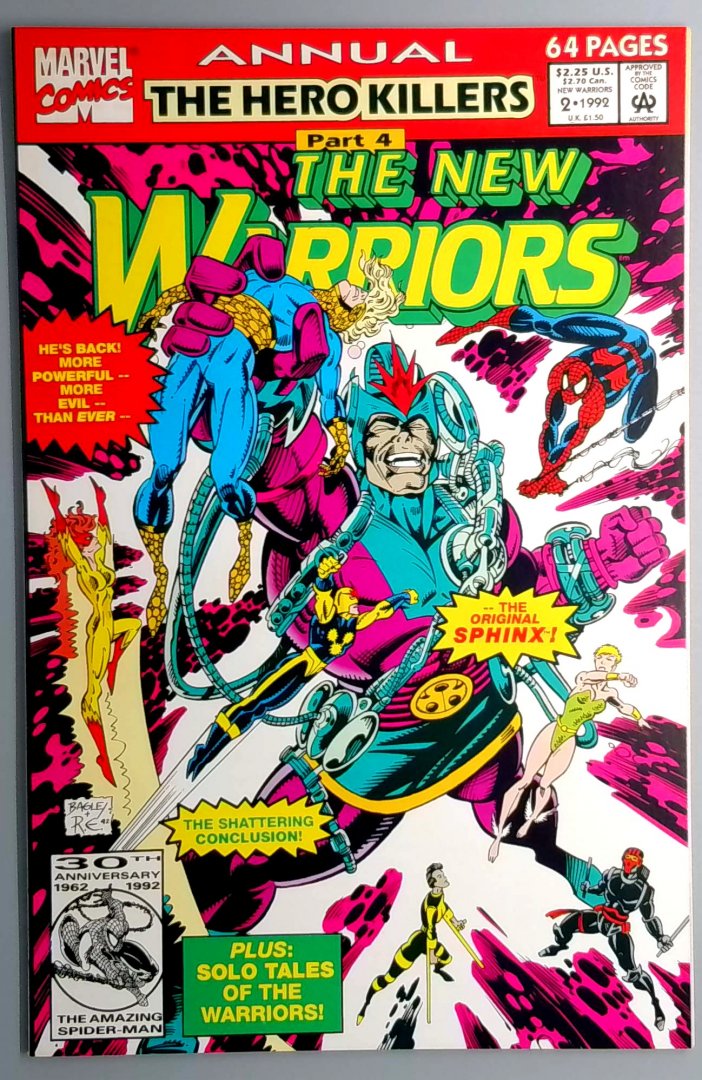 New Warriors Annual #2 NM Marvel 1992