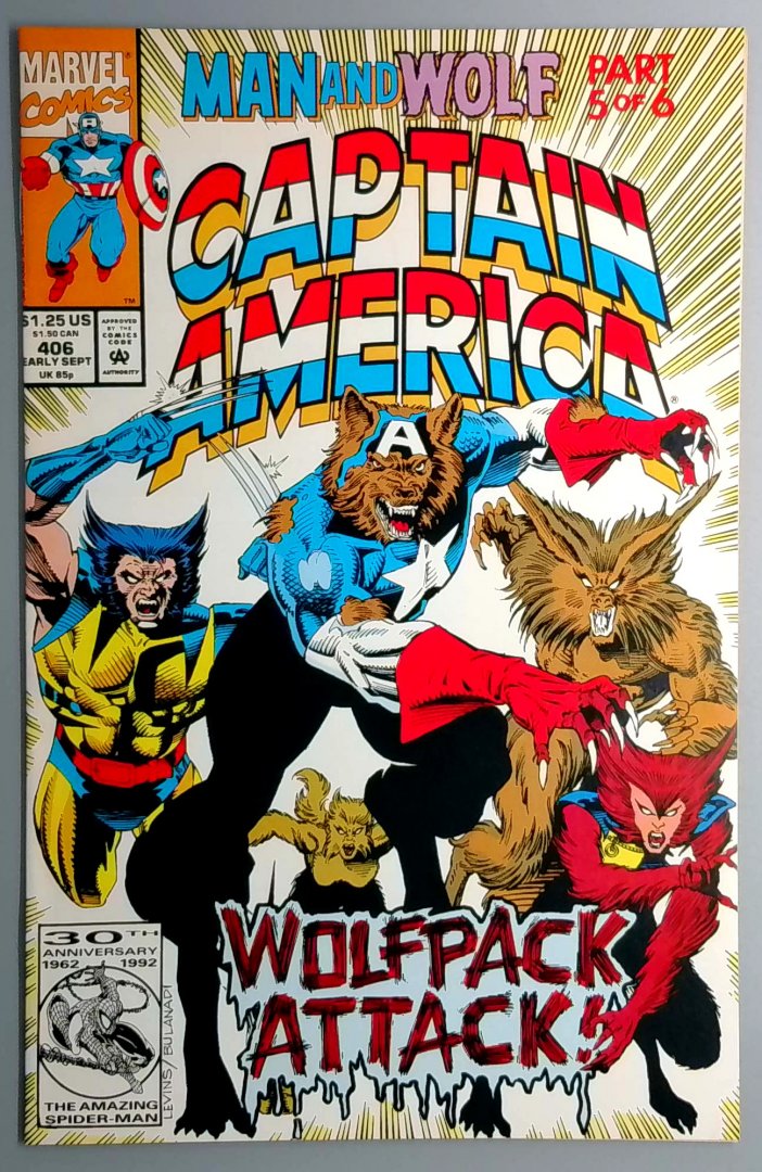 Captain America #406 NM Marvel 1992