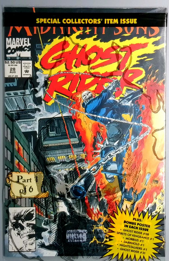 Ghost Rider #28 NM 1st Appearance of Lilith Direct Edition Marvel 1992