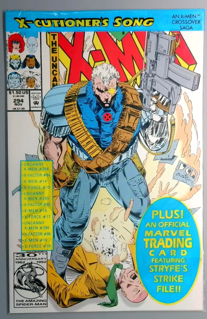 Uncanny X-Men #294 NM X-Cutioners Song MARVEL 1992