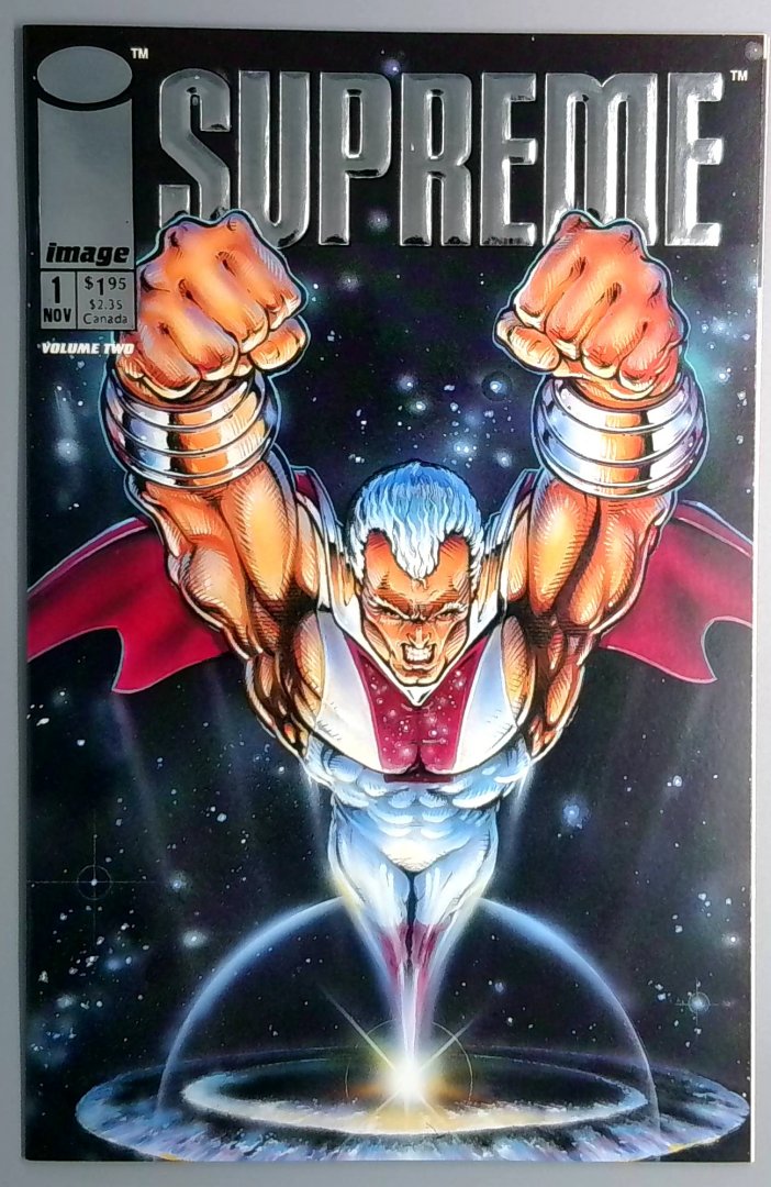 Supreme #1 NM Silver Foil Image 1992