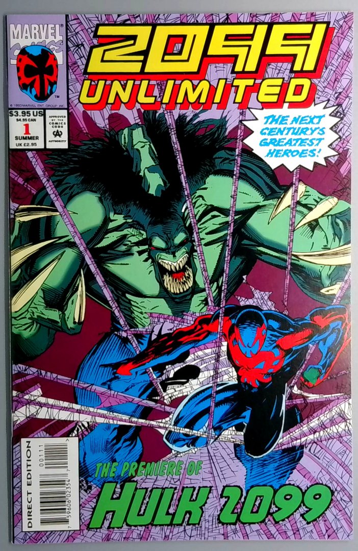 2099 Unlimited #1 NM 1st Appearance and Origin of Hulk 2099 MARVEL 1993