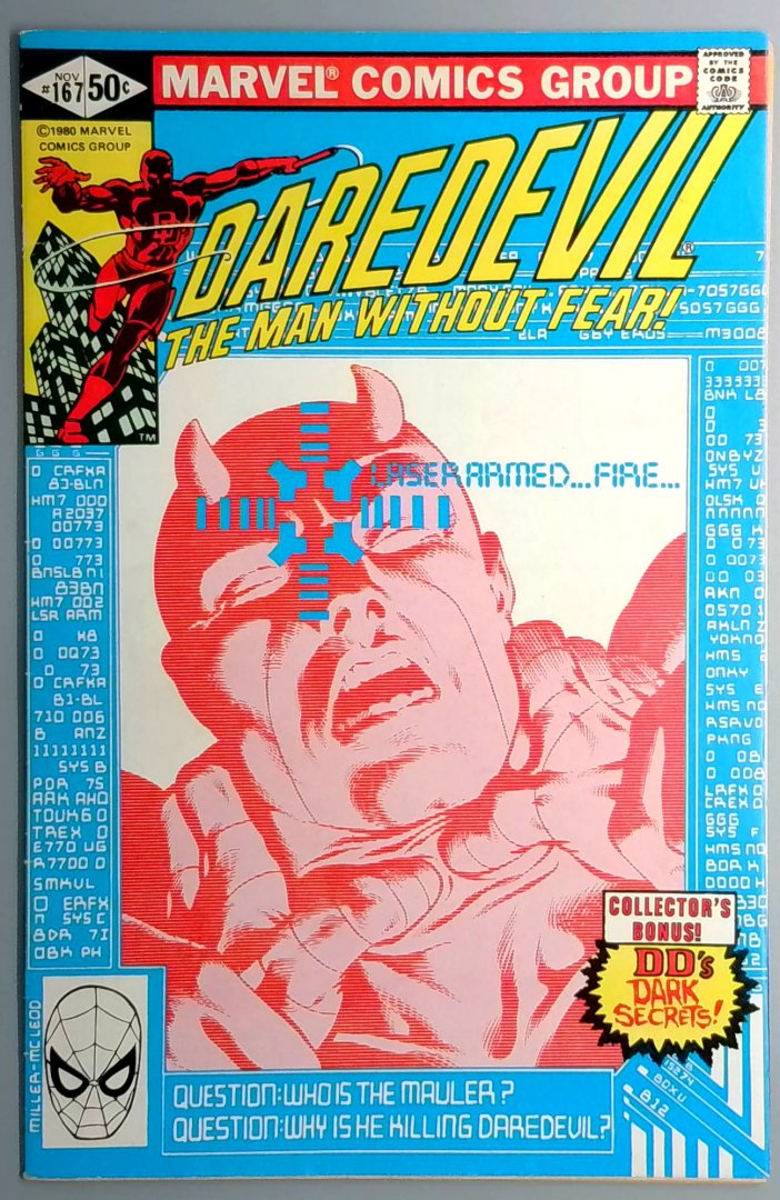 Daredevil #167 VF 1st Appearance of Mauler Marvel 1980