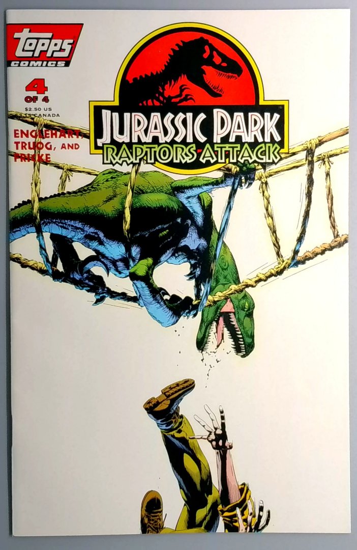 Jurassic Park: Raptors Attack! #4 NM- Topps 1994