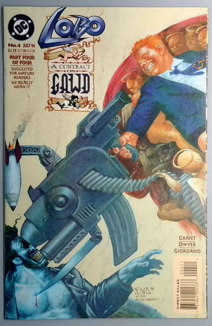 Lobo: A Contract on Gawd #4 VF DC Comics 1994