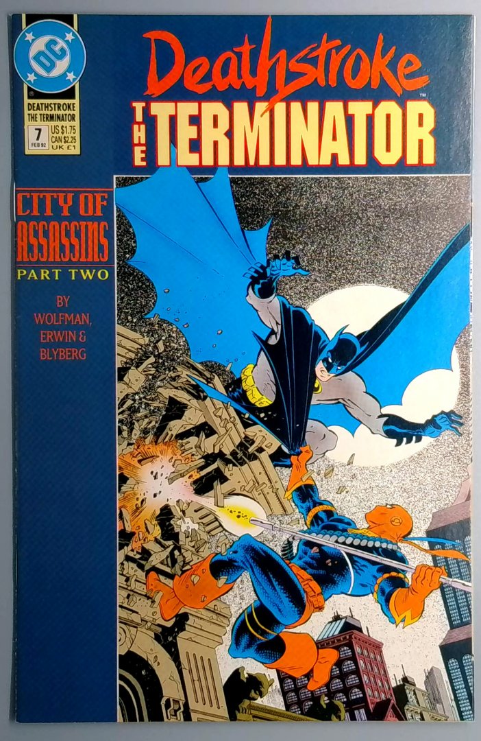 Deathstroke, the Terminator #7 NM- City of Assassins Part 2 DC 1992