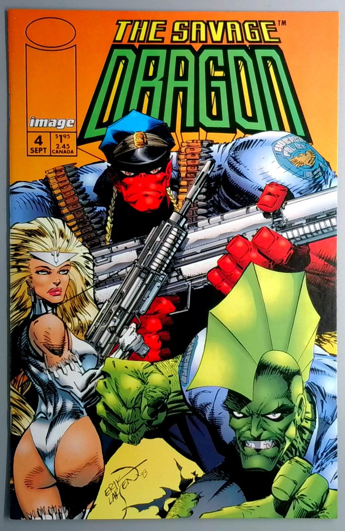 Savage Dragon #4 NM- Image - 1993