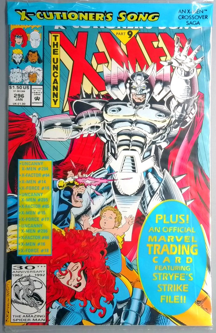 Uncanny X-Men #296 NM MARVEL 1992