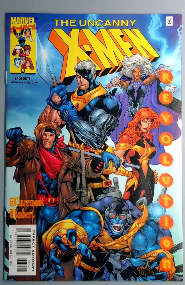 Uncanny X-Men #381 NM Ri Variant Cover 1 in 4 Marvel 2000