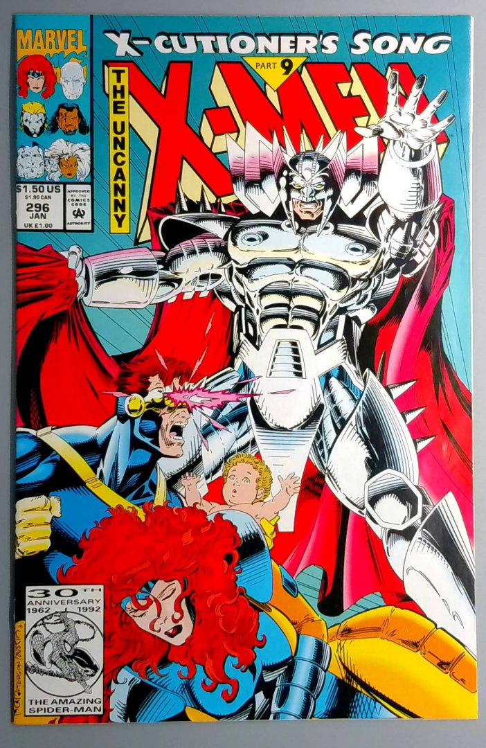 Uncanny X-Men #296 VF MARVEL 1992