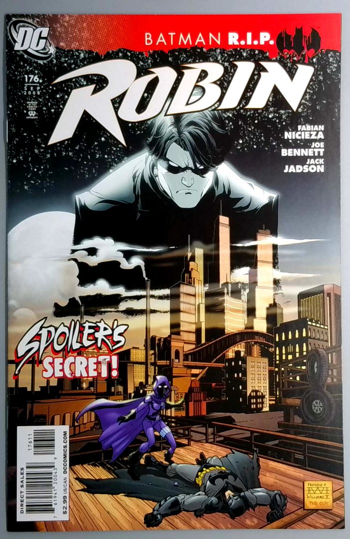 Robin #176 NM- Batman R.I.P. DC 2008