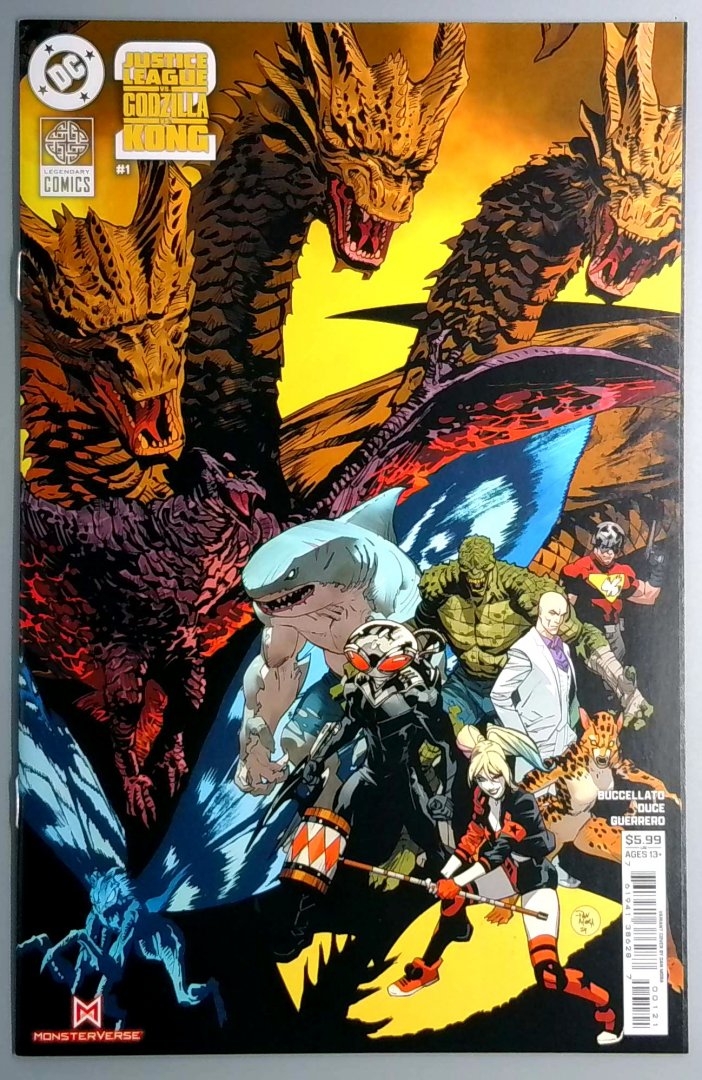 Justice League Vs Godzilla Vs Kong 2 #1 NM Card Stock Cover DC 2025