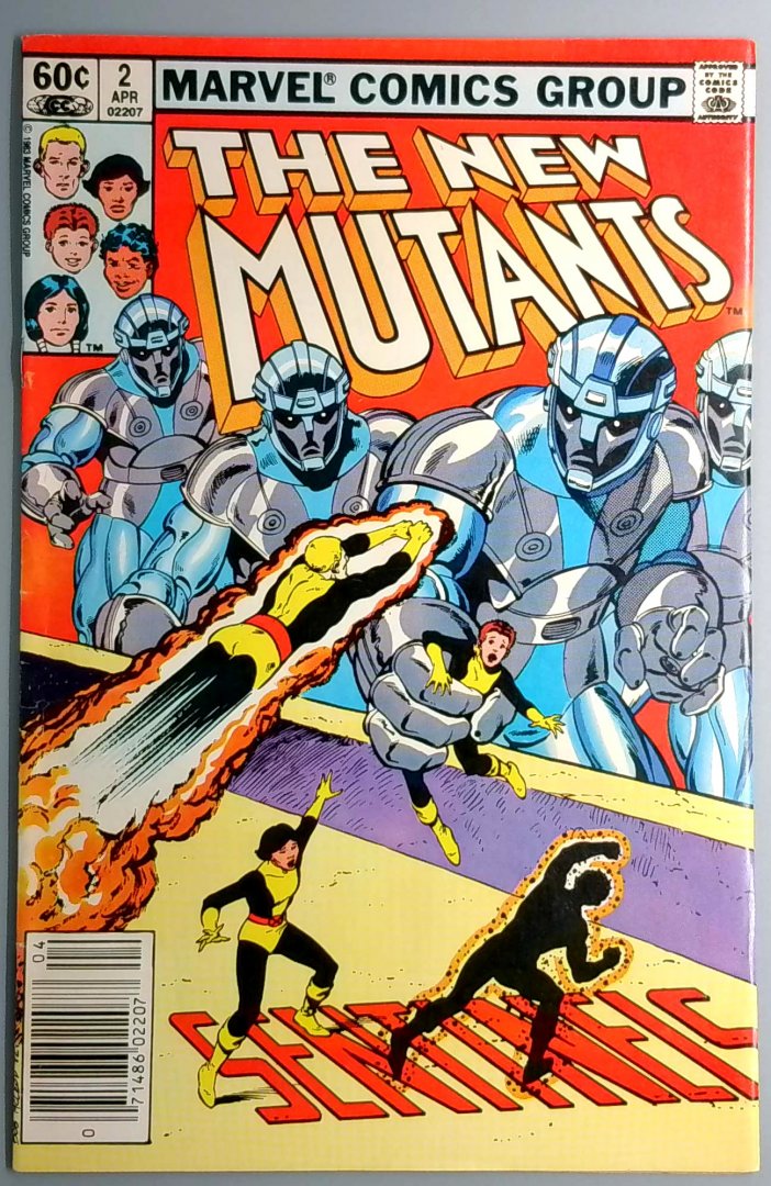 New Mutants #2 Newsstand Edition Marvel 1983