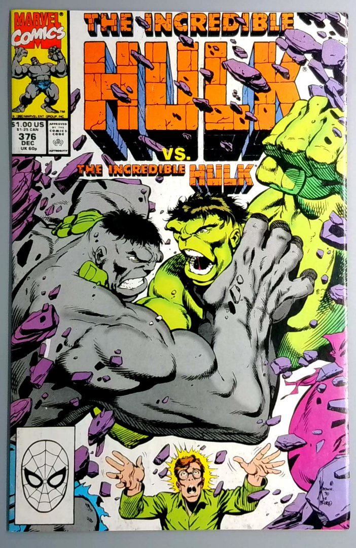Incredible Hulk #376 VF/NM Dale Keown Marvel 1991