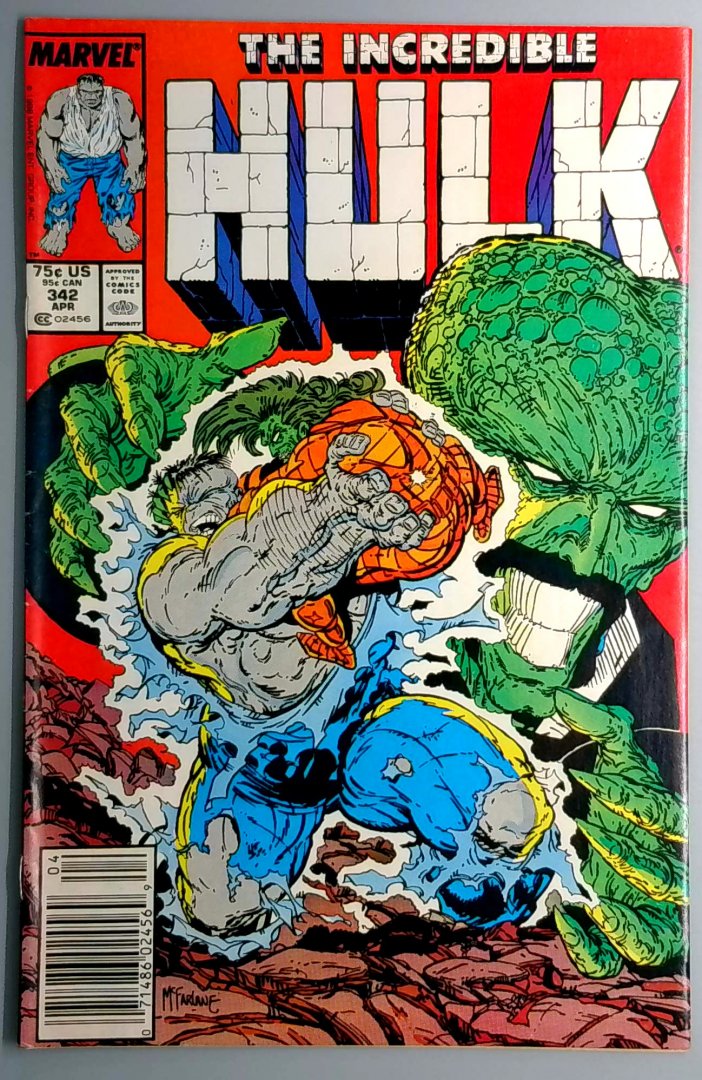 Incredible Hulk #342 Newsstand Edition Marvel 1988
