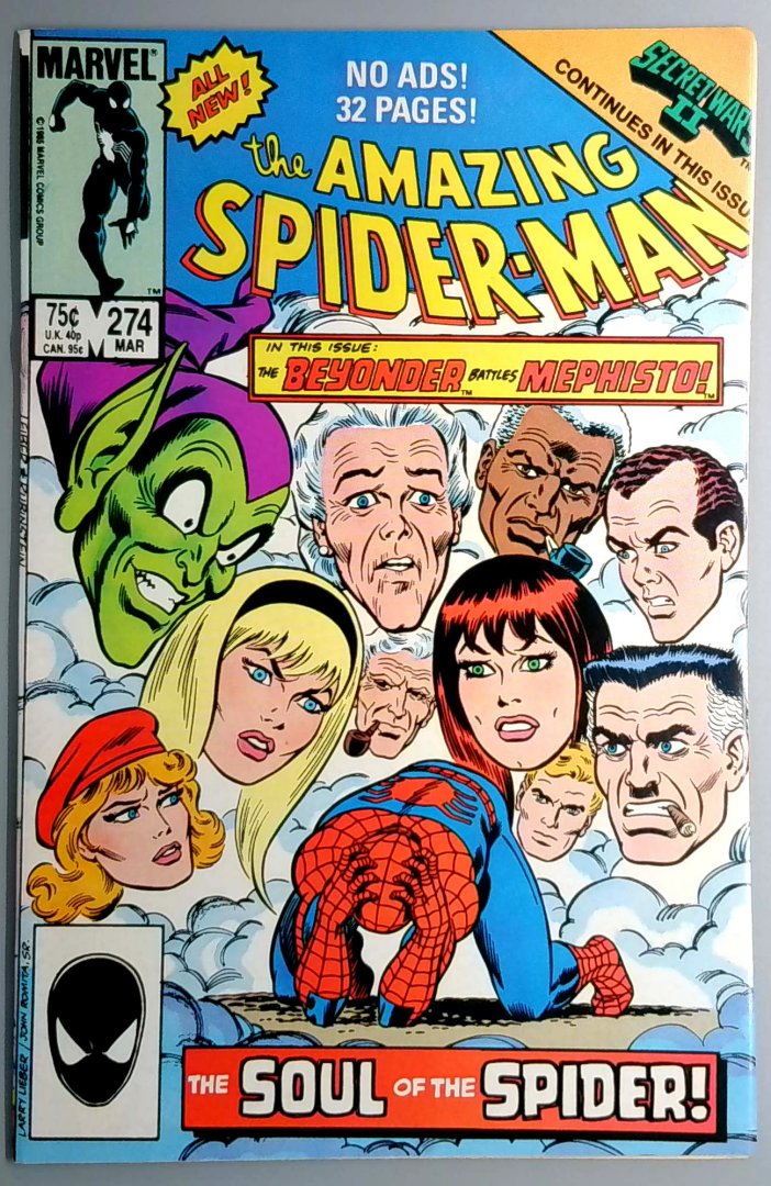 Amazing Spider-Man #274 NM Secret Wars Ii Marvel 1986