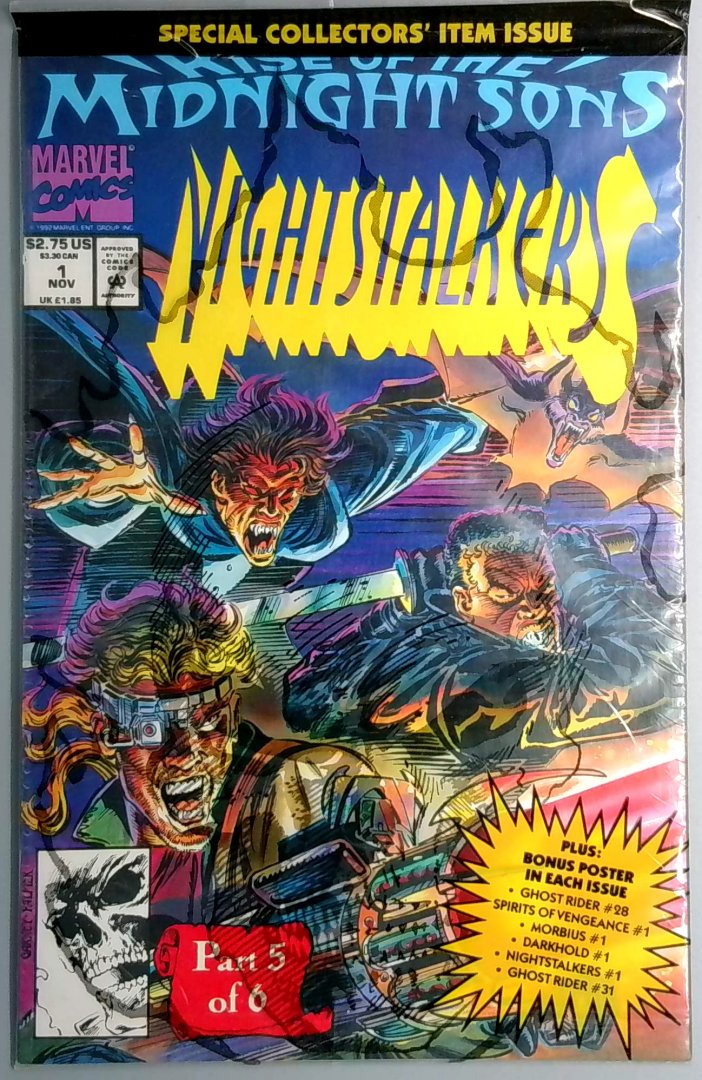 Nightstalkers #1 NM Rise of the Midnight Sons Marvel 1992