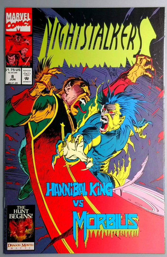 Nightstalkers #8 NM Morbius Appears Direct Edition Marvel 1993