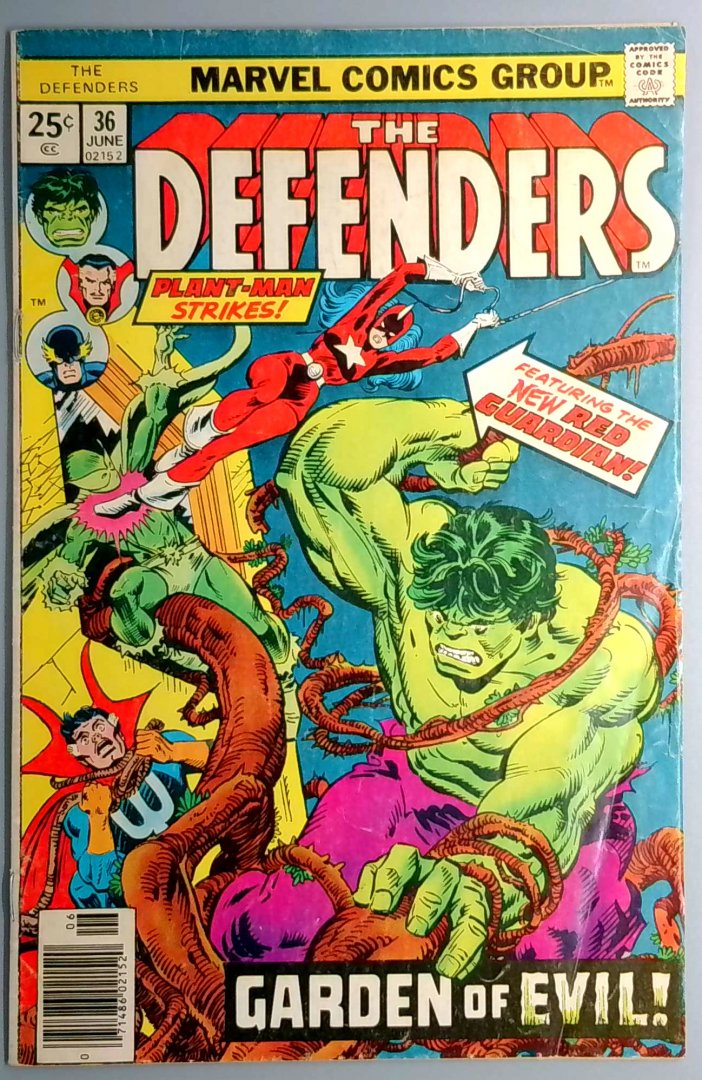 Defenders #36 New Red Guardian Appearance & Cover Marvel 1976
