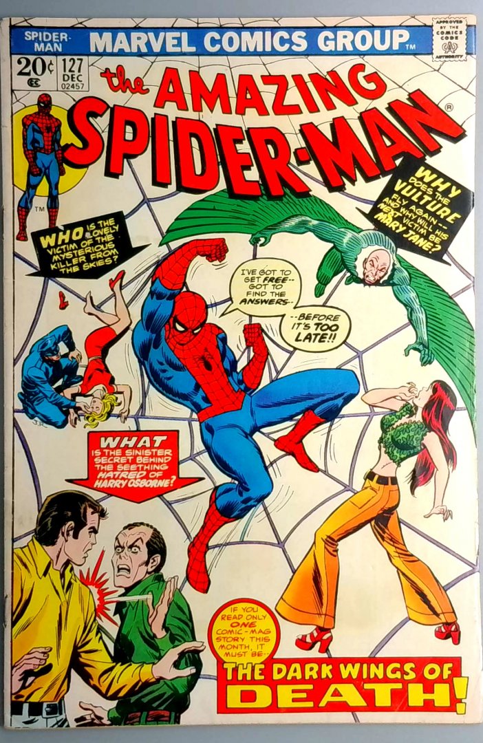 Amazing Spider-Man #127 VG- 1st Appearance of Vulture clifton Shallot Marvel 1973
