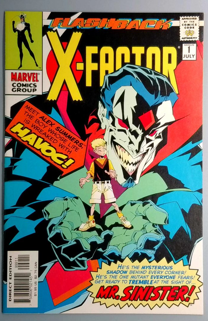 X-Factor #-1 NM the Flashback Direct Edition Marvel 1997