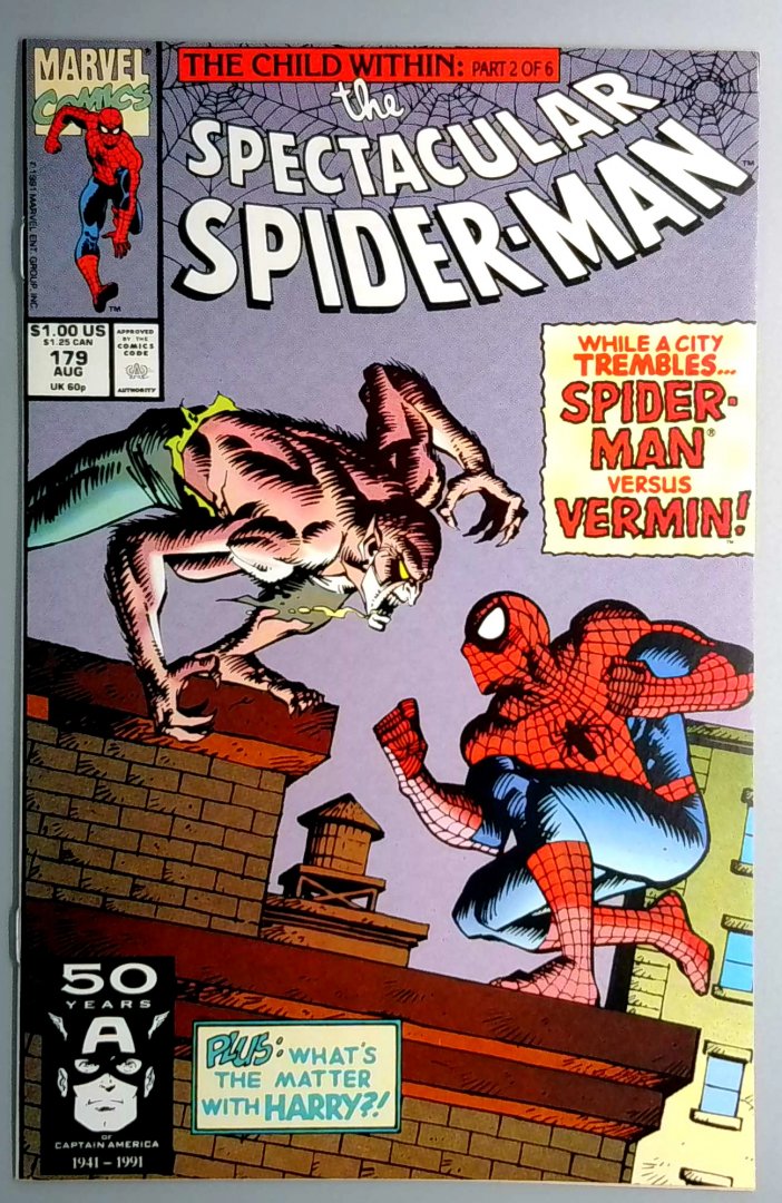Spectacular Spider-Man #179 VF/NM Marvel 1991