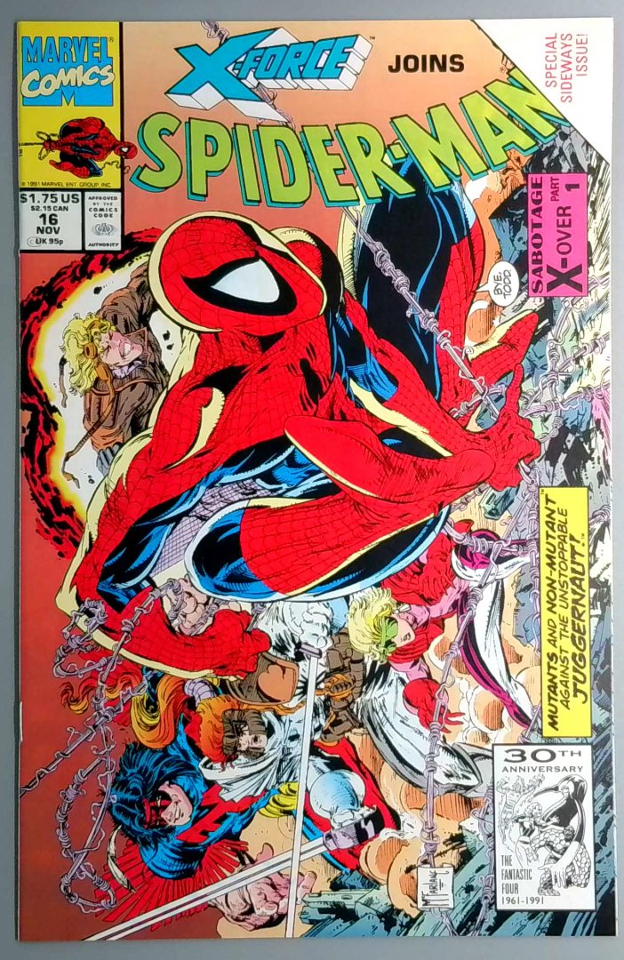 Spider-Man #16 NM Final Issue by Todd Mcfarlane for Marvel Comics 1991