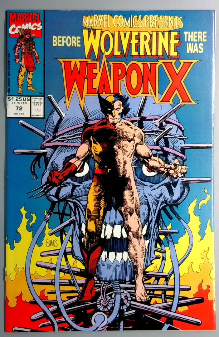 Marvel Comics Presents #72 VF- 1st Weapon X Story Direct Edition Marvel 1991