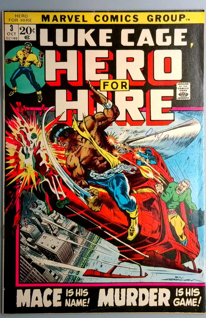 Luke Cage, Hero for Hire #3 VF 1st Appearance of Gideon Mace Marvel 1972