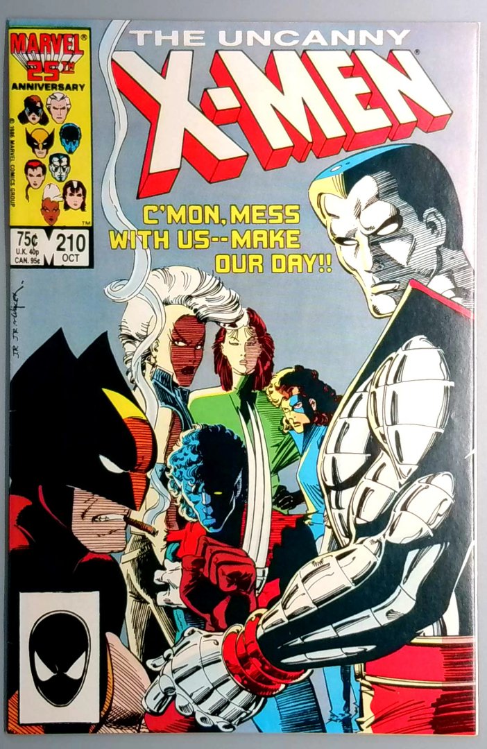 Uncanny X-Men #210 1st Appearance of the Marauders in Shadows Marvel 1986