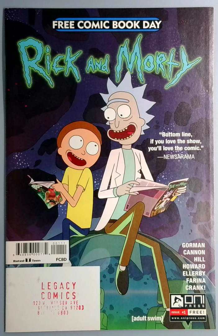 Fcbd 2017: Rick and Morty #nn NM- Oni Press 2017