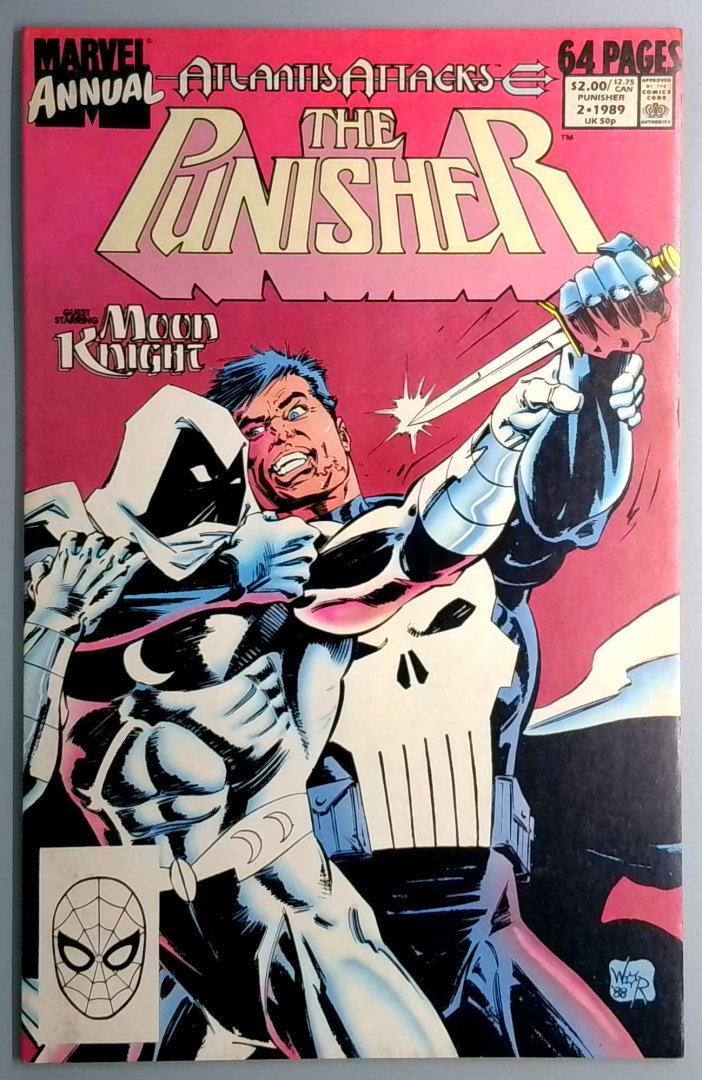 Punisher Annual #2 NM- Punisher Vs Moon Knight Marvel 1989