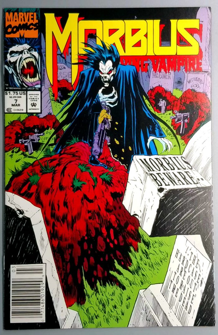 Morbius: the Living Vampire #7 NM Newsstand Edition Marvel 1993