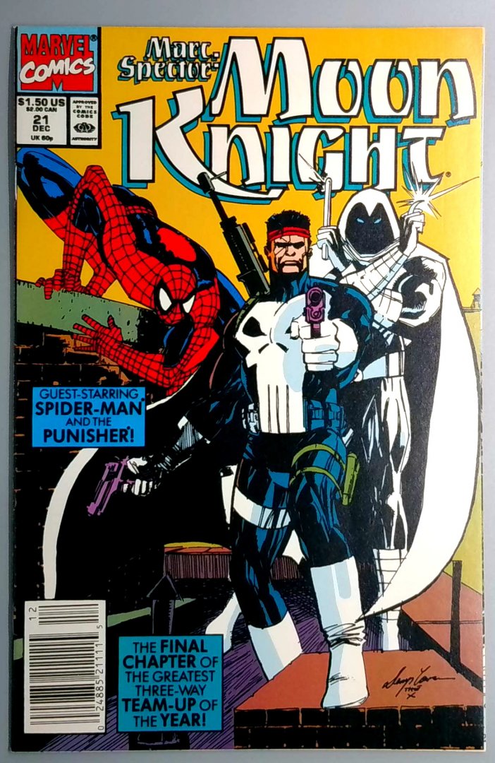 Marc Spector: Moon Knight #21 NM- Newsstand, Marvel 1990